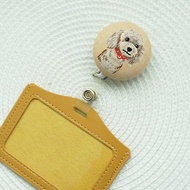 Lovely【日本布】貴賓犬伸縮扣環 +卡套、悠遊卡、證件套