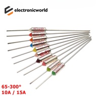 【10 pieces】TF Thermal Fuse RY 10A 15A 250V 60℃-300℃ Temperature 152C/155/157/160/165/167/170/172/180