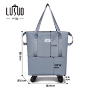 กระเป๋าเดินทางมีล้อน้ำหนักเบาความจุขนาดใหญ่กระเป๋าเดินทางแบบพับเก็บได้มีล้อลาก