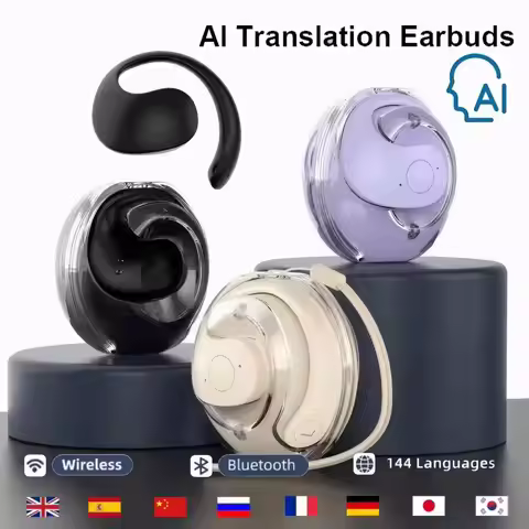 Translator Earbuds AI TWS Language Translation Earphones Real-Time Instant Translation Earbud Smart 
