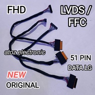 LVDS FHD 51 PIN CABLE CLAMP SOCKET NEWOriginal