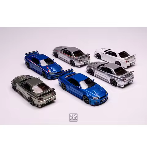 BUZHENGMOWAN CL 1:64 Skyline GT-R R34 Z-TUNE resin car model