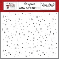 Echo Park Paper Santa Claus: Holiday Night Sky Stencil, Multi