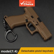 Mini Pistol Shape Keychain Creative Weapon Model Pendant Motor Car Key Decoration