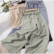 COD Kulot Moola Ansley Crepe Pant Daily Kulot Ribon Pants Kulot Viona Kulot Pita Terbaru Wanita Keki