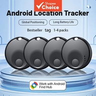 4PCS GPS Tracker Locator for Google Find My Devices Android Anti-Lost Bluetooth Smart Tag for Xiaomi