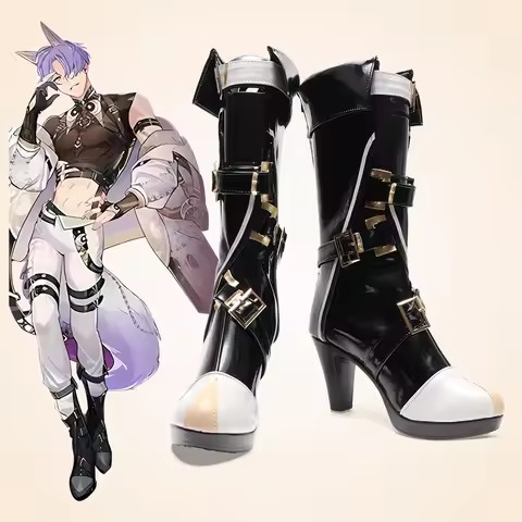 New Game Cosplay Shoes Nucarnival Kuya Boots Halloween Aksesori Dibuat Sesuai Pesanan