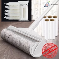 Penggulung Pelekat Bulu & Habuk Bertangkai Panjang – Floor Sticky Roller Tear-Off Paper Untuk Karpet