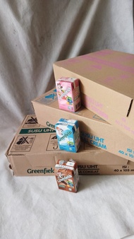 Susu GREENFIELDS UHT kecil kemasan dus karton