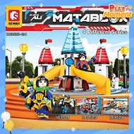 Sembo Block x Ejen Ali MATABLOX Misi: 4 Different MATA Arena Training Academy Building Brick Block T