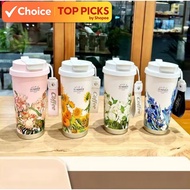 Botol Air Tahan Panas/Sejuk Stainless Steel Insulated Cup Tumbler Flowers  Coffee Cup Stainless Stee