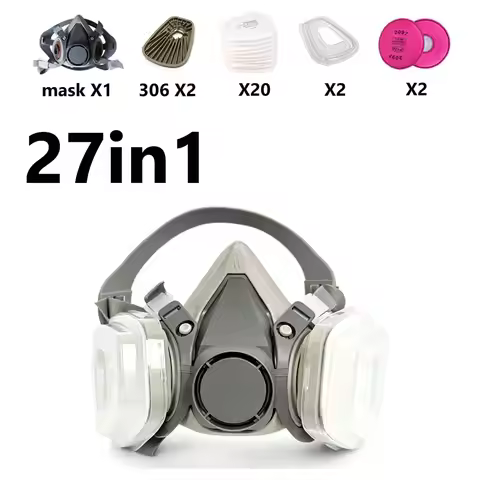 6200 Half Face Mask Cover with P100 Particle Filters Safety Respirator for Industrial Labor Paint Sp