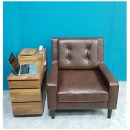 Tundo ice Sofa brown and black 80 x 80 x 90 cm