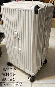 （二手）24吋 白色 胖胖箱 行李箱 有明顯使用痕跡