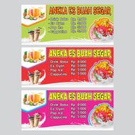 plang toko jus / spanduk usaha jus / plang toko jus / spanduk free desain toko jus