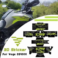 Motorcycle Accessories Waterproof Sticker Trunk Protective Stickers Kit Suitcases Stickers For Voge 