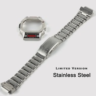 Titanium Modification Kit DW-5600 Metal Strap Case Bezel Set for GW-M5610 GW-5000 Stainless Metal St