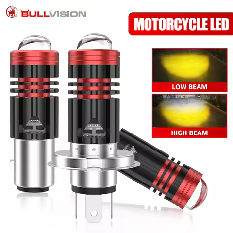 1PC/2PCS P15D H4 BA20D LED Motorcycle Light Hi/Lo Beam Conversion Kit Motorbike ATV UTV Headlight 18