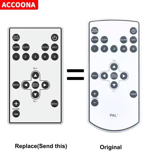New For Tivoli Audio PAL+ PALPRWHT Replacement Remote Control