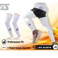 Leg Sleeve Dekker leg cuffs, white, stretchy, elastic