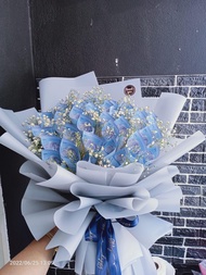 (termasuk duit/including money) MONEY BOUQUET baby breath