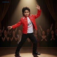 1 Set Halloween Dress-up Clothes, Iconic 80s Rock Costume For Boys Performance