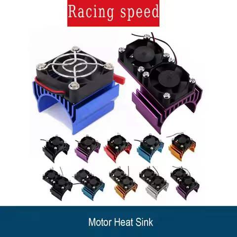540 3650 3660 3670 Motor Heat Sink Cover w/ Cooling Fan Heatsink RC Parts Brushless Aluminum Electri