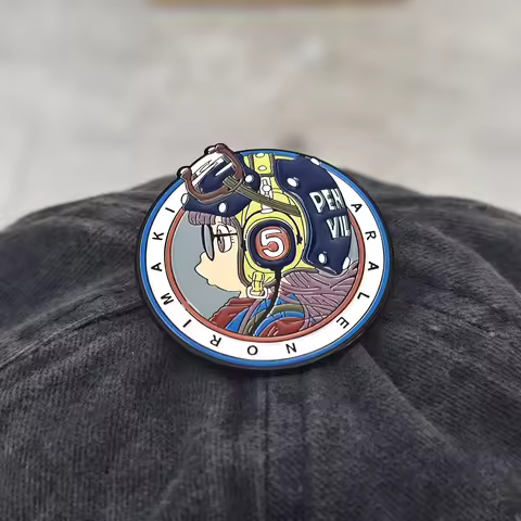 Anime peripheral IQ Doctor Robot Headphones Girl enamel brooch, anime peripheral clothing decoration
