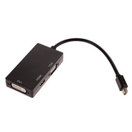 Store stock❣3in1 Mini Display Port DP Thunderbolt to DVI+VGA+HDMI Adapter for Mac Book Pro (UK Stock