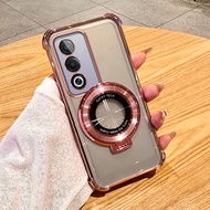 Casing For OPPO A3 Pro 5G Case Shockproof Electroplated TPU Stand Cover Phone Case For OPPOA3 Pro 5G