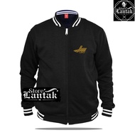 Jaket Varsity Pria  Lea Keren  Text Gold Baseball Distro Pria Jaket Pria Wanita Keren Oversize Cewek