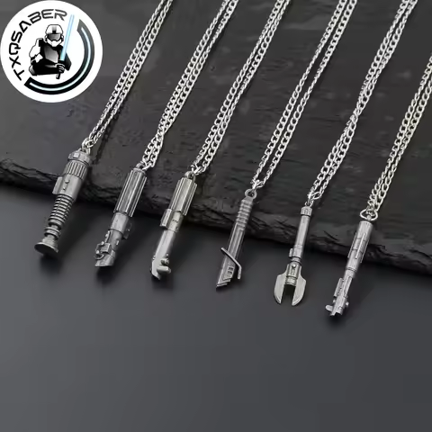 TXQSABER Lightsaber MINI Laser Sword Necklace Jedi Heavy Dueling Lightsaber Pendant Parts Accessorie