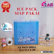 ICEGELKU ICE PACK SMALL 15x15cm ICE PACK SIAP PAKAI ICE GEL PACK KOTAK BLUE PACK ICEPACK COOLER BOX