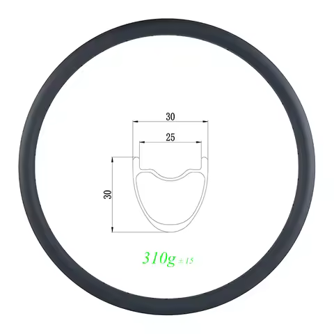 310g SL 650B MTB XC 30mm clincher tubeless carbon rim 30mm deep gravel mountain bike UD 3K 12K 24H 2
