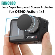 For DJI Osmo Action 4 Lens Cover HD Tempered Glass Screen Protector For DJI Action 4 Action 3 Camera
