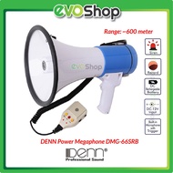 DENN Power Megaphone Rechargeable Battery DMG-66SRB ( Siren / Record ) Hailer Pembesar Suara