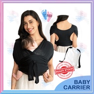 Baby Carrier Wrap, Newborn to Toddler Original Stretchy Infant Sling Hands Free Baby Carrier Sling B