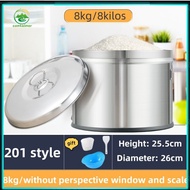 stainless rice dispenser 25kls rice keeper storage container 25kg lagyanan ng bigas 25 kilos sealed 