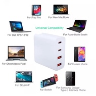 GAN100W GAN PD Charger 100W Dual USB เครื่องชาร์จแบบพับได้ + Dual PD Charger แล็ปท็อปชาร์จ Apple iPh