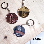 GANTUNGAN LARGE MARKET CLOCK ACRYLIC KEYCHAIN SOLO SOUVENIRKeychain