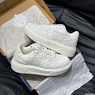 Giày Thể Thao MLB Chunky Liner Embo Monogram Coopers Town New York Yankees White ( Màu Trắng) Full