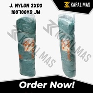 2 INCH NYLON NET D3 THREAD GOLD NET FISH, CRAB, BIRD NET/