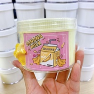 Banana milk slime (8oz jar) - Banana milk slime - Basic slime - Banana flavor - stress relief toy