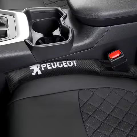 Premium Peugeot Car Seat Gap Filler Leakproof Pads Waterproof Interior Styling Accessory with Peugeo