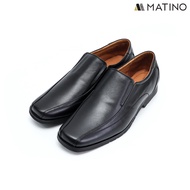 MATINO SHOES รองเท้าชายคัทชูหนังแท้ รุ่น MC/B 5003 - BLACK/BEIGE