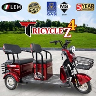 ★LEM★ MODEL Z4/Z6 /Z9 tricycle 4 seat 3 wheels electric scooter new brand bigger seat & storage rech
