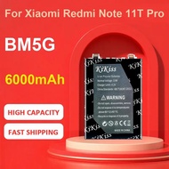 KiKiss Battery For Xiaomi Redmi Note 12T Pro,BM5G,6000mAh