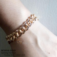 Xuping Jewelry Gelang Tangan Wanita Bracelet Sisik Naga Gold Silver Titanium Perhiasan Lapis Emas Im