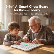 9-in-1 AI Smart Chess Board for Kids & Elderly | Gomoku, Go & Brain Games | Family Fun & Mind Traini