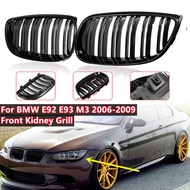 For BMW 3-Series E92 Coupe & E93 Convertible 2007-2010 Glossy Black Car Front Kidney Grille Grill Ra